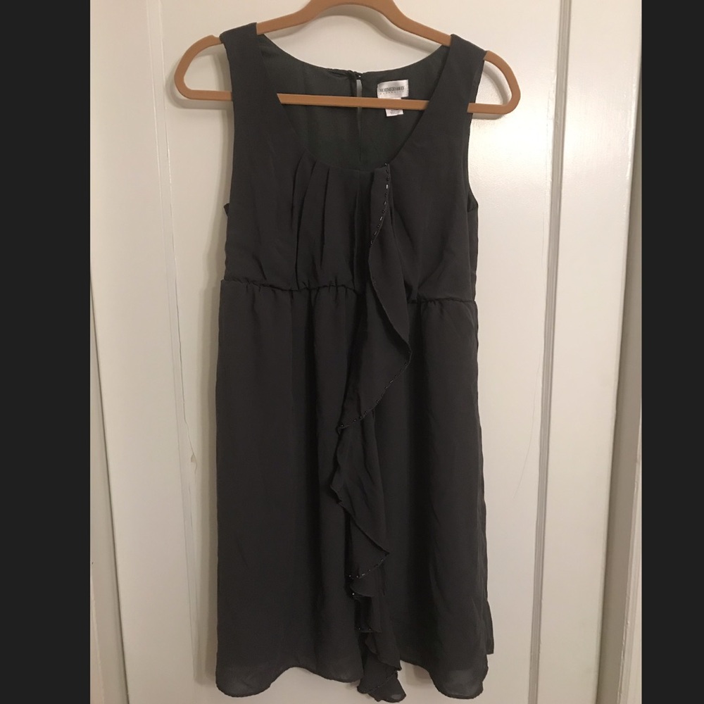 Motherhood Maternity Fancy Dress Chiffon-Like Gray